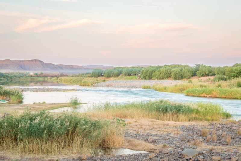 Orange River Namibia and South Africa border