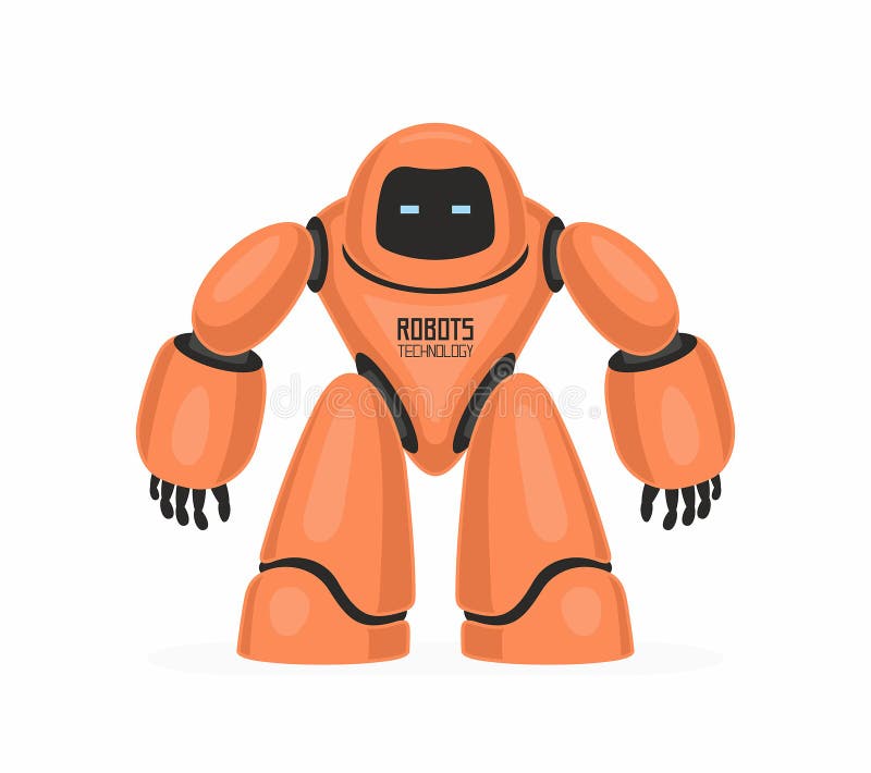 orange robot royaltyfri illustrationer orange robot royaltyfri illustrationer