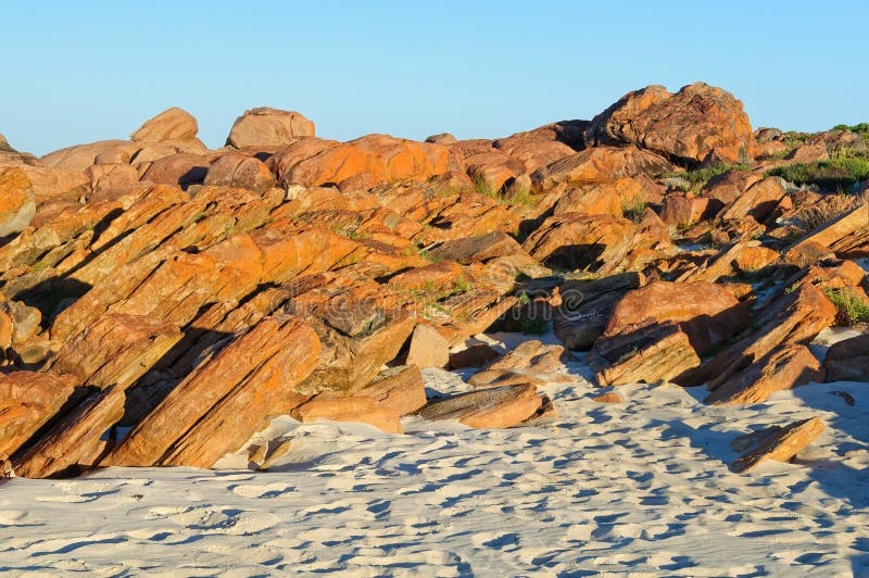 Orange rocks - Dunsborough