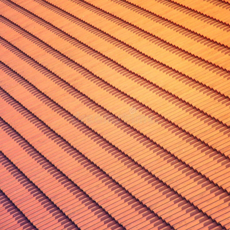 Orange roof tile pattern stock image. Image of roof, rooftop - 22519653