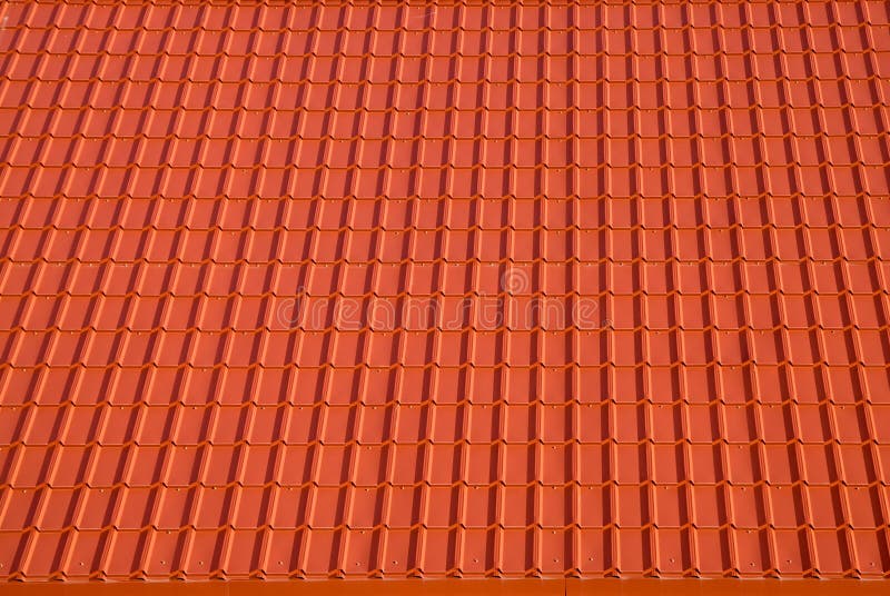 Orange roof tile stock photo. Image of metal, light, property - 13471038