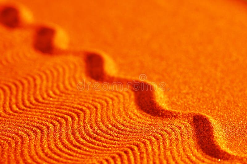 Orange sand waves