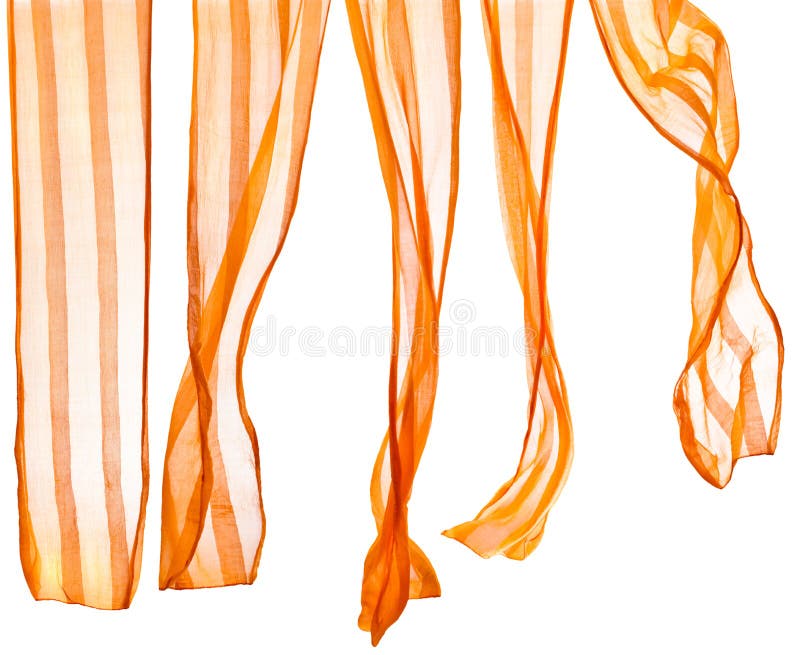 Orange Schal lokalisiert auf einem Weiß stockbild Orange Schal lokalisiert auf einem Weiß stockbild