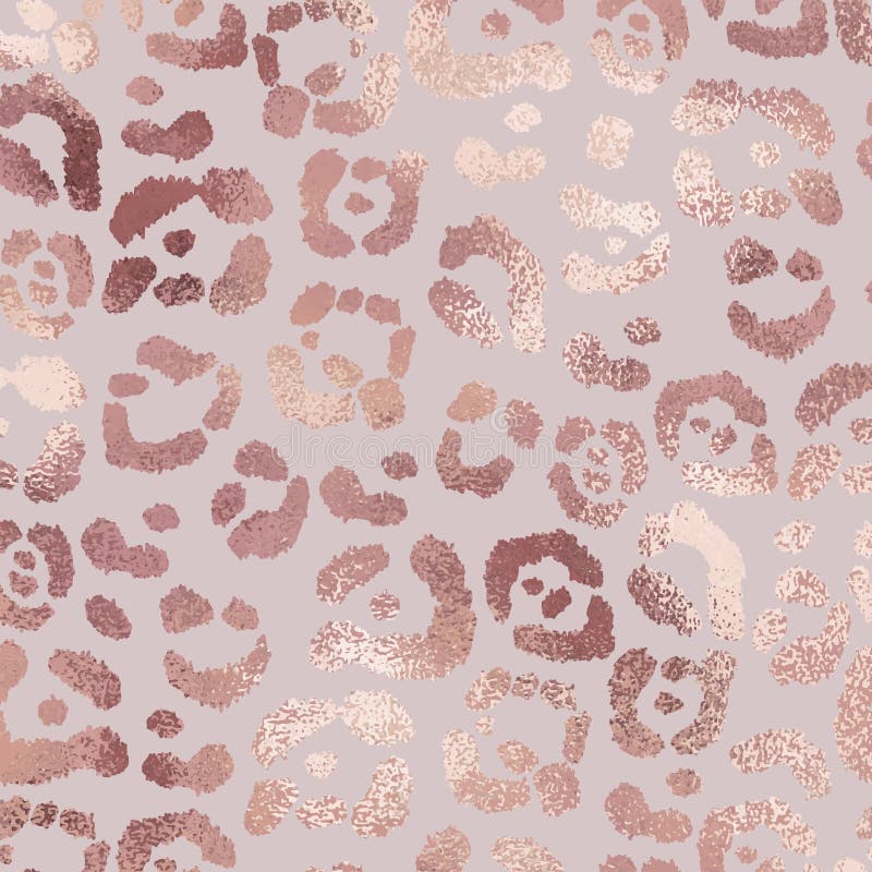Orange seamless hud för svart brun färgleopard Rosa guld elegant textur royaltyfri illustrationer