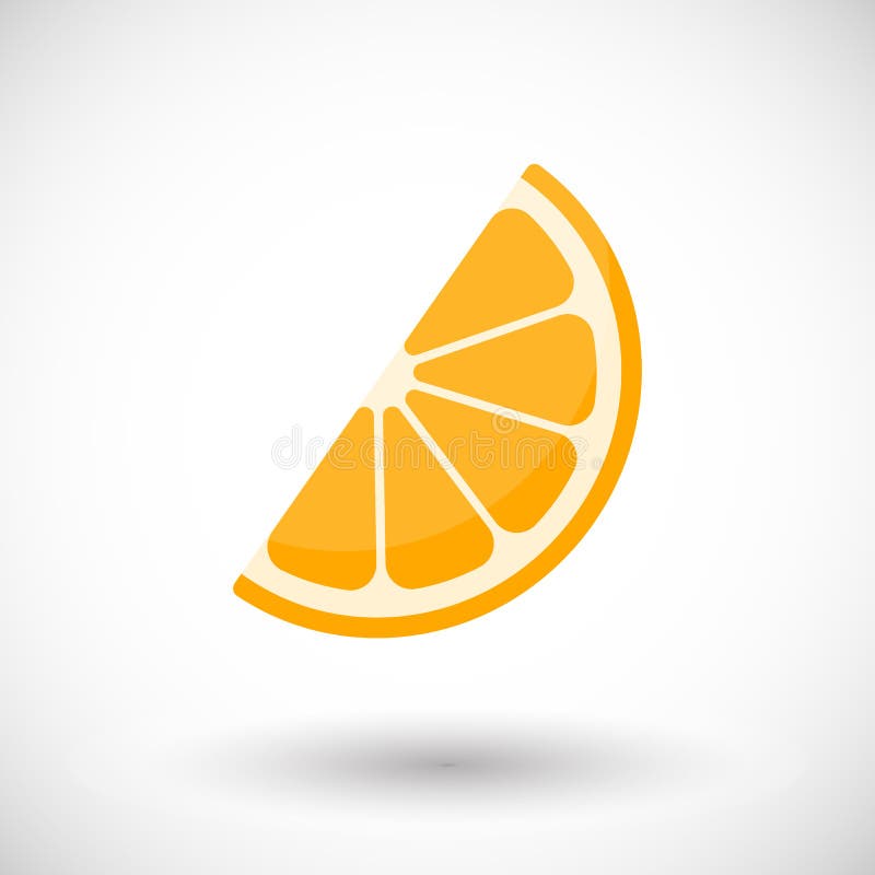Orange segment stock vector. Illustration of nature, vegetarian 21081574