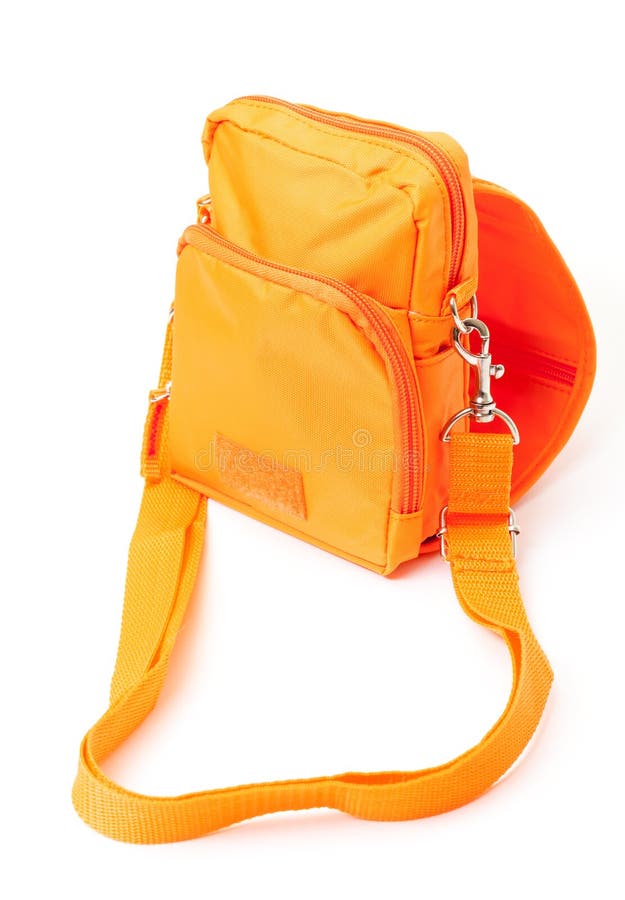 Orange Shoulder bag stock photo. Image of luggage, style 27983134