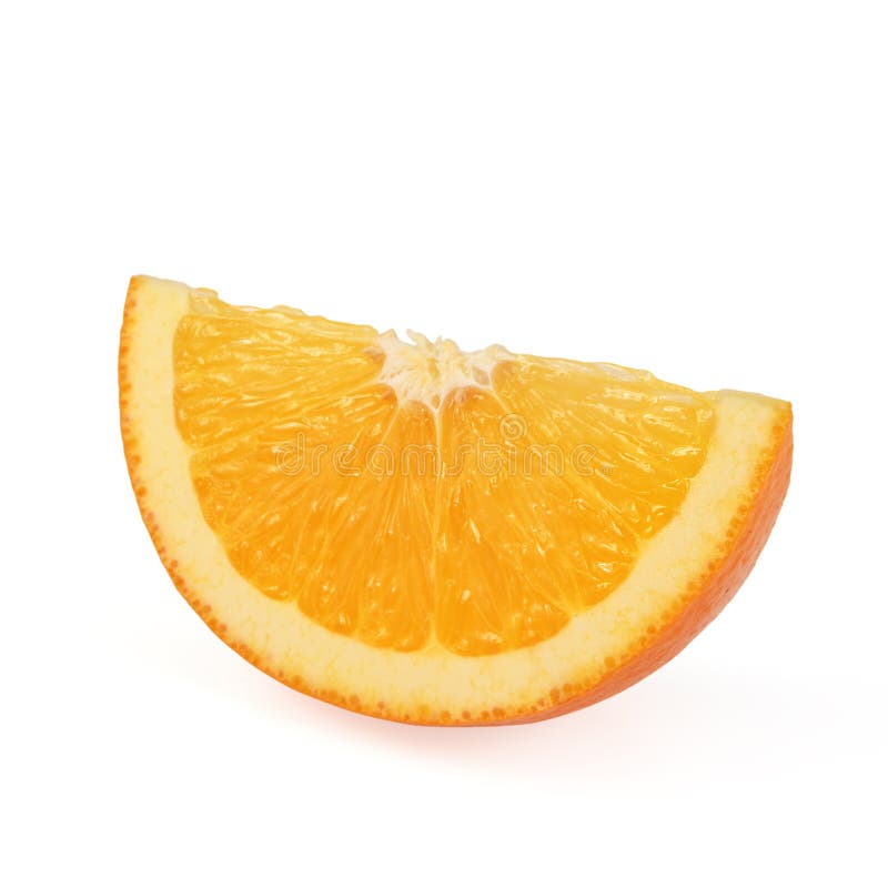 Orange slice stock photo. Image of isolated, juicy, yellow 61561792
