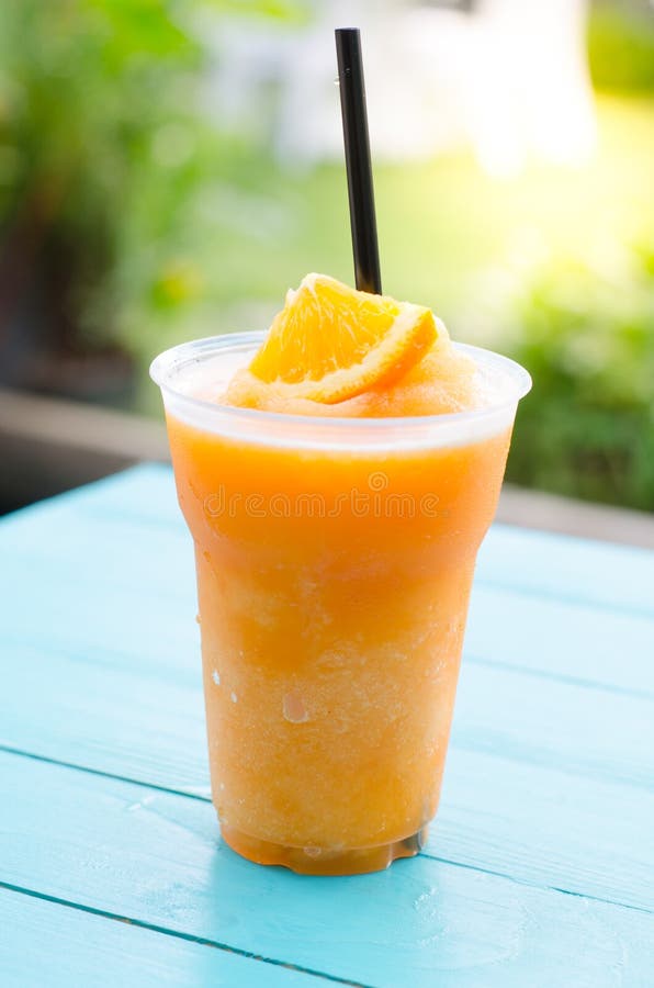 Orange smoothie stock photo. Image of closeup, background 60176972