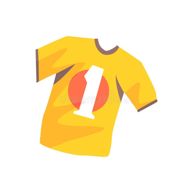 Download Orange Soccer Shirt Cartoon Vector Illustration Stock ...