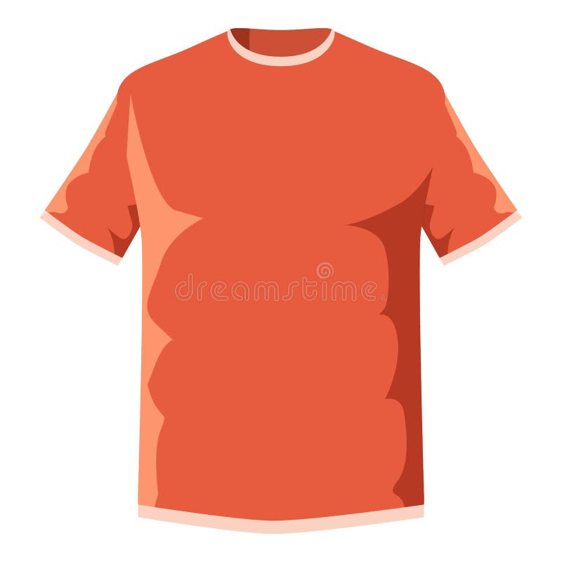 Download Orange Soccer Shirt Icon, Cartoon Style Stock Vector ...