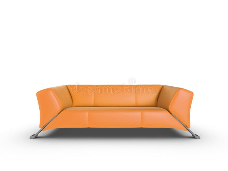 Orange Sofa lizenzfreie abbildung Orange Sofa lizenzfreie abbildung