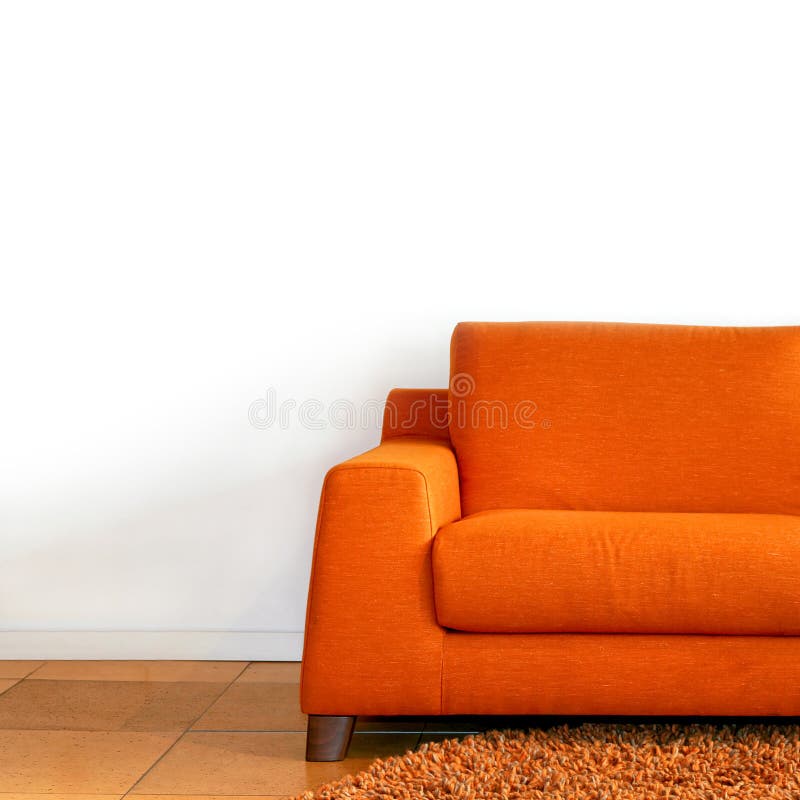 Orange sofa