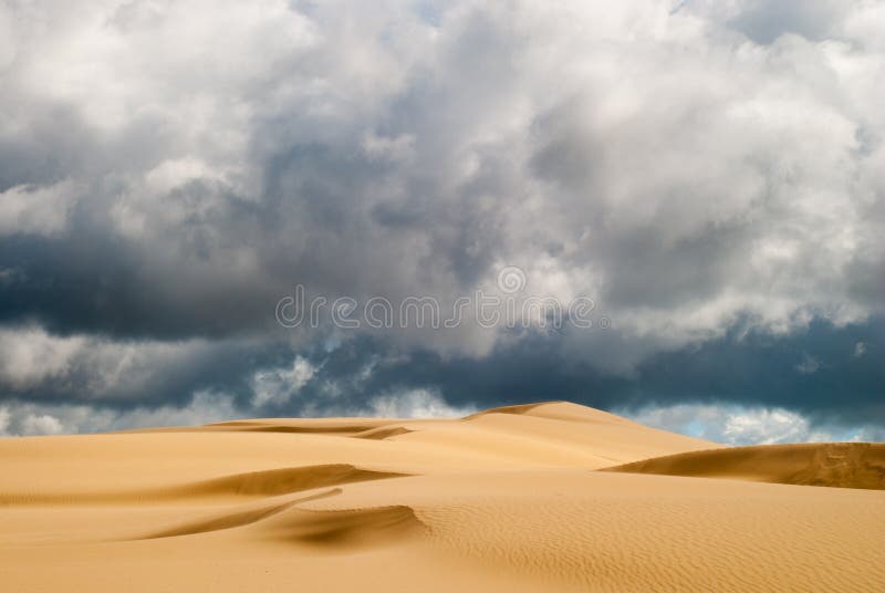 Orange soft sand dunes