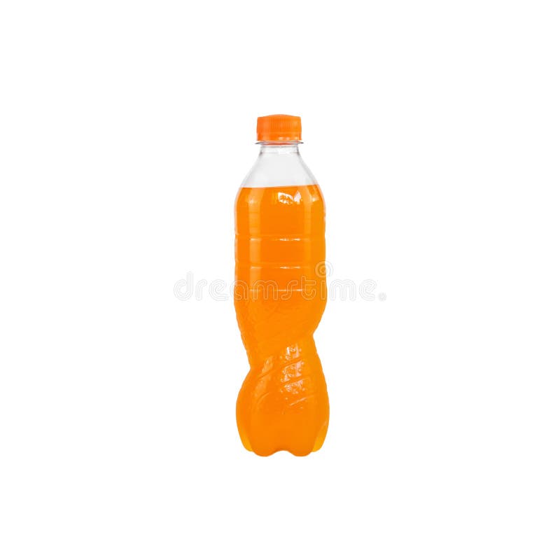 Orange Sparkling Water in a Plastic Bottle Stock Image Image of health, water 220127223