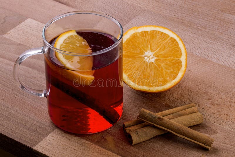 Orange and Spice Tea stock photo. Image of cold, food 56396480