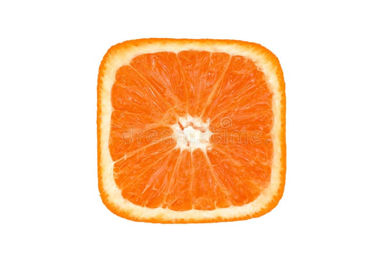 Orange square slince