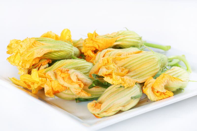 Orange squash blossoms stock image. Image of natural 15225893