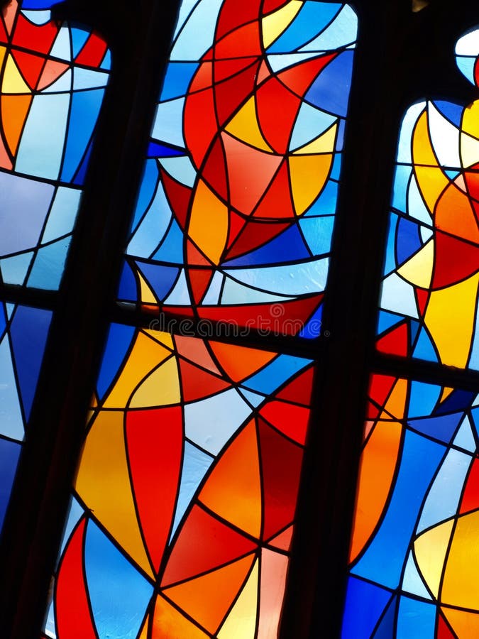 Orange Stainedglass Windows Stock Photo Image of pane, cathedral
