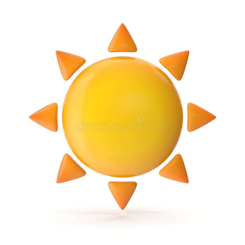 Orange Sun Symbol stock illustration. Illustration of light 259111754