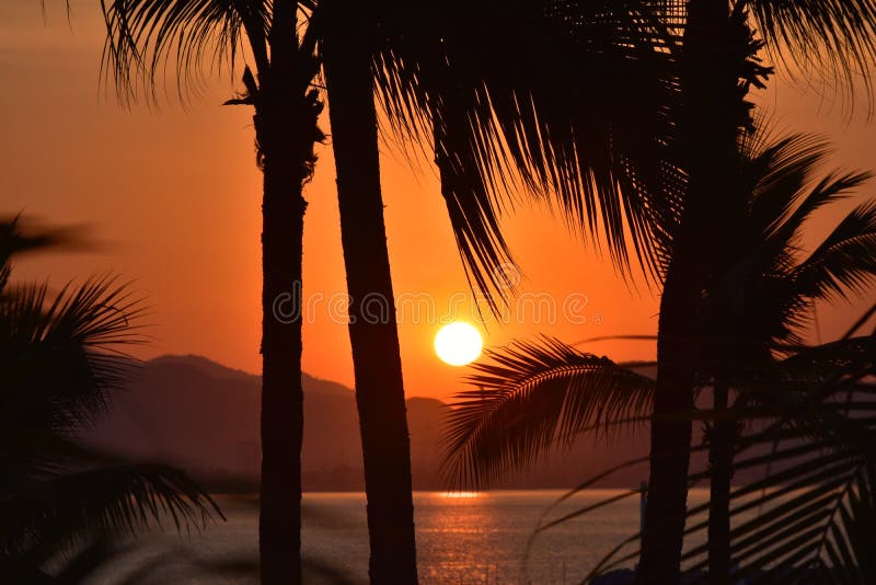 A dramatic sunrise at Las Hadas Resort in Manzanillo, Colima, Mexico. A dramatic sunrise at Las Hadas Resort in Manzanillo, Colima, Mexico.