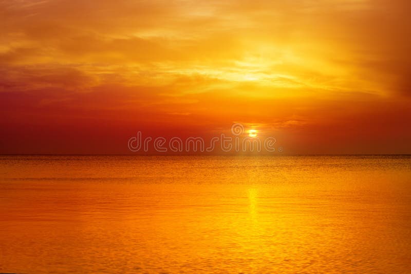 Orange sunset stock image. Image of sunset, morning, seashore 28862829