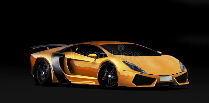 Orange super car