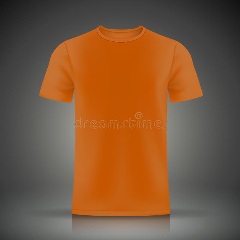 Download Orange T-shirt template stock vector. Illustration of ...