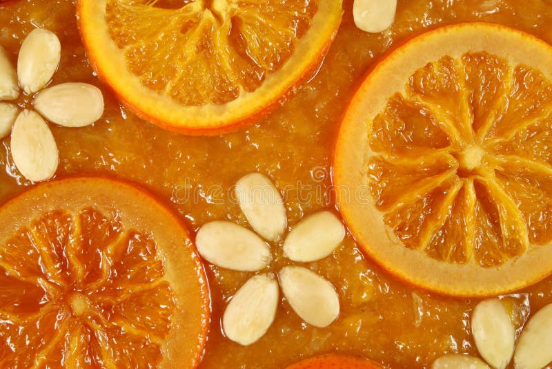 Orange tart royalty free stock photo