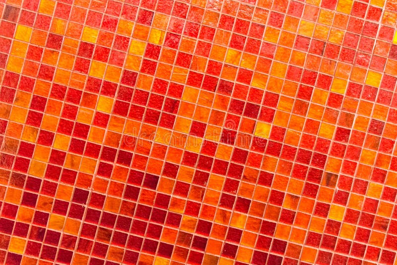 Orange Tile Mosaic Stock Image Image 35257561
