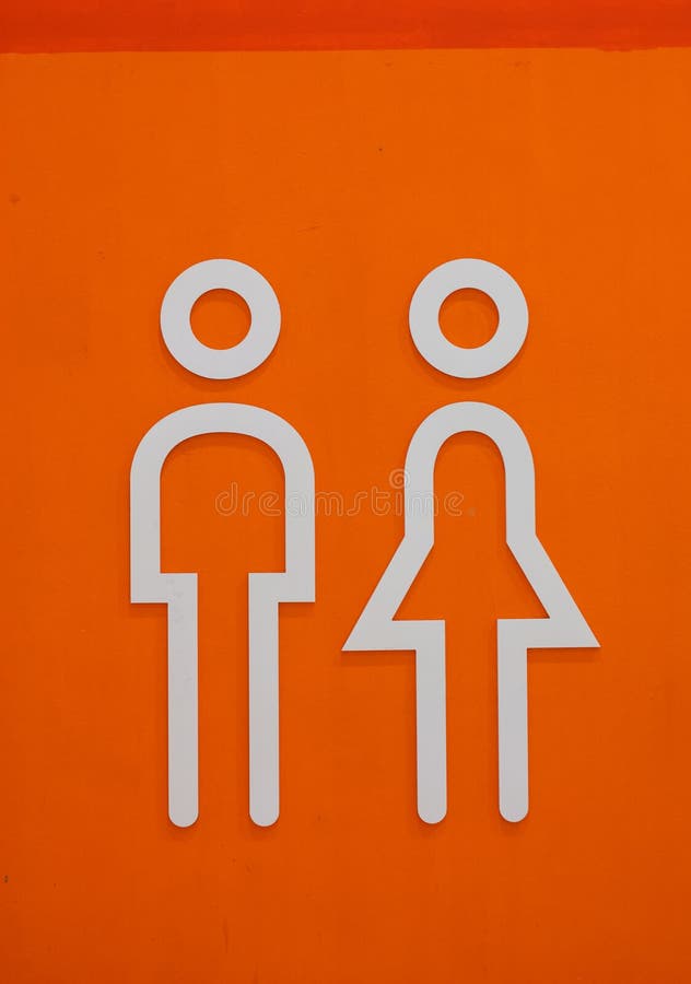 Orange toilet stock photo. Image of bathroom, mirror 13322680