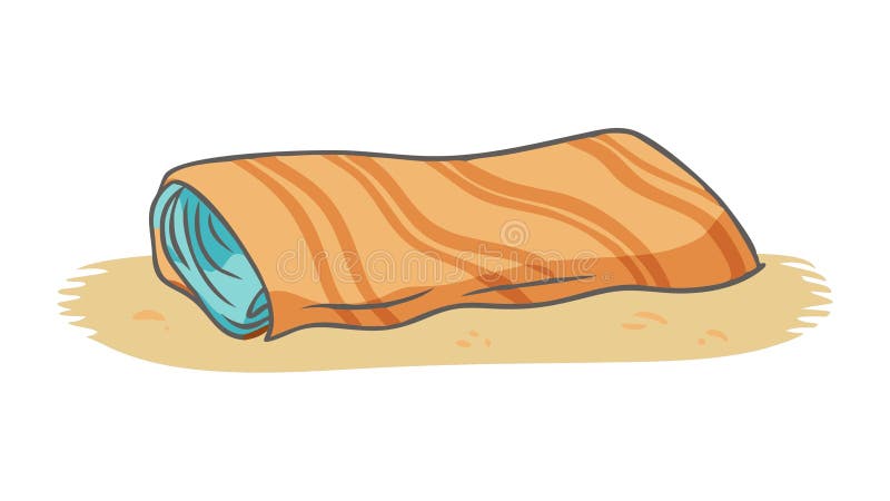 Orange Towel lub Blanket Icon Vector Graphic Vector Design Generative AI ilustracja wektor