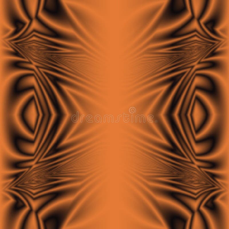 Orange Tribal Abstract Background Pattern Stock Illustration