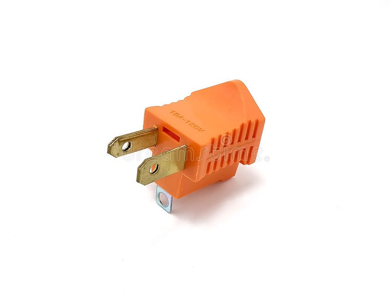 Two prong electrical plug stock image. Image of current 6901067