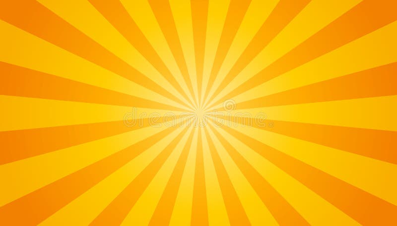 Orange und gelber Sonnendurchbruch-Hintergrund - Vektor-Illustration vektor abbildung