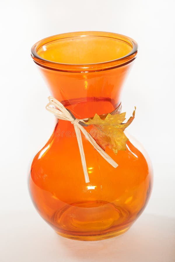 Orange Vase stock photo. Image of container, vase, decoration 34707796