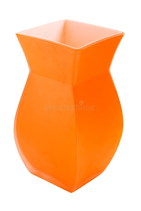 Retro Orange Vase Isolated Stock Image Image of lite, motion 618503