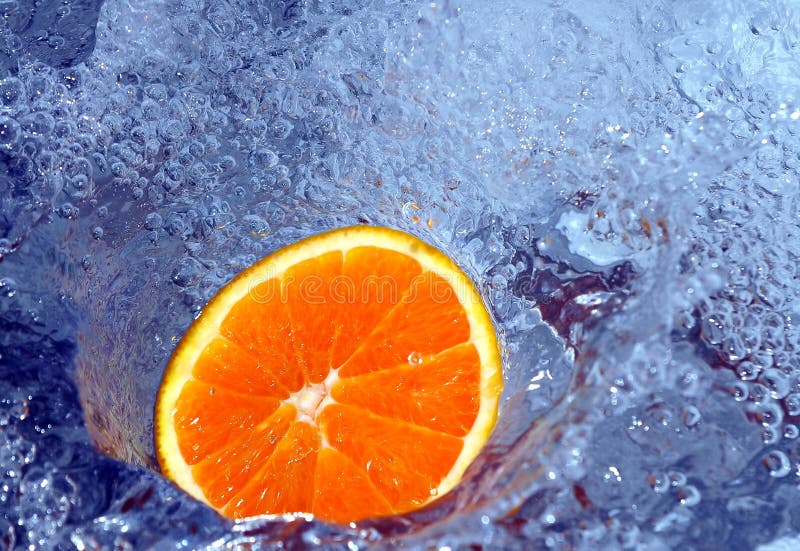 Orange in water stock photo. Image of drink, beverages 700266
