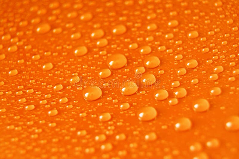 Orange Water Drops stock image. Image of weather, orange 6123313