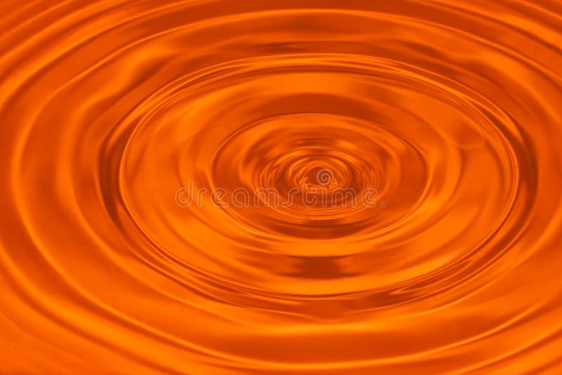 Orange water ripple abstract background