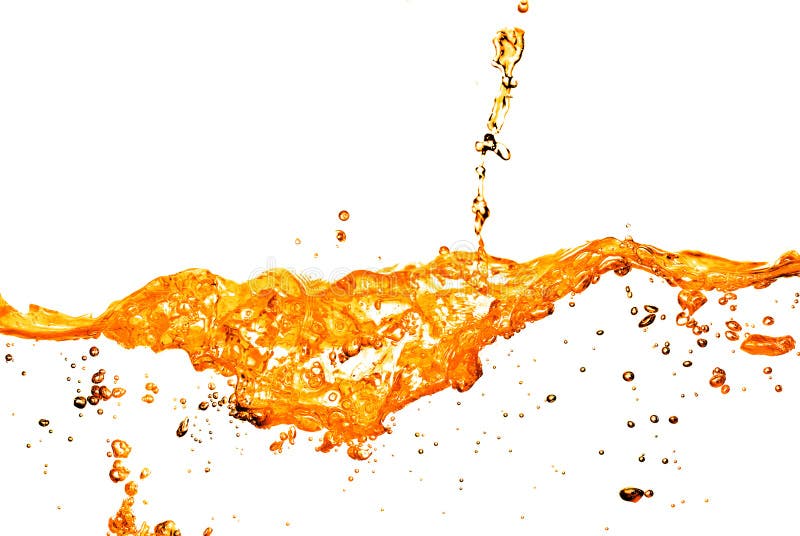 Orange Splash In Water
