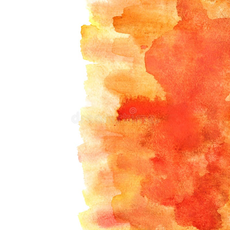 Orange Watercolor Abstract Background Stock Illustration Illustration Of Graphic Colorful