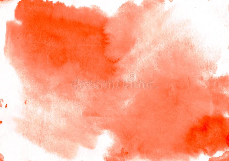 Orange watercolor background - paper texture