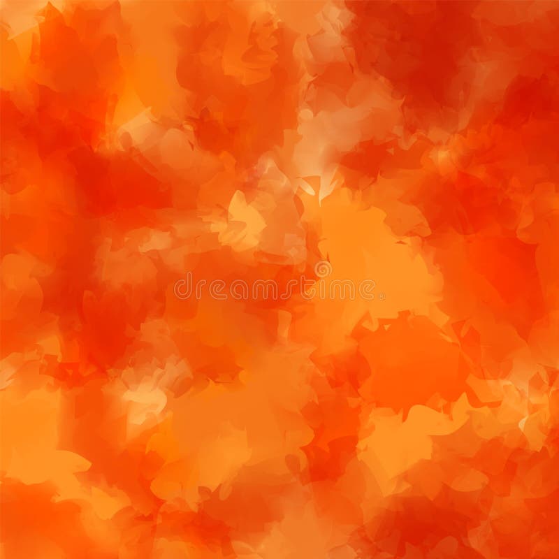 Orange Watercolor Texture Background. Stock Vector Illustration of