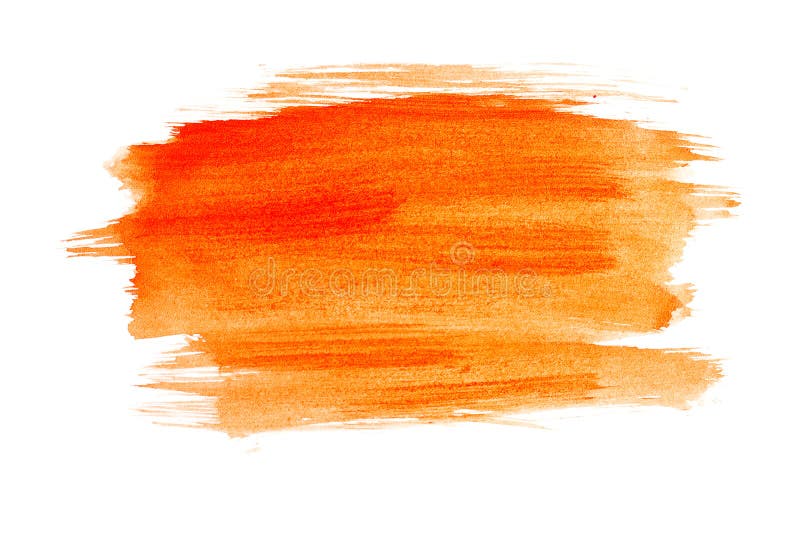Orange watercolour