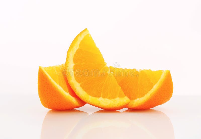 Orange wedges stock photo. Image of studio, cross, segments - 53119358