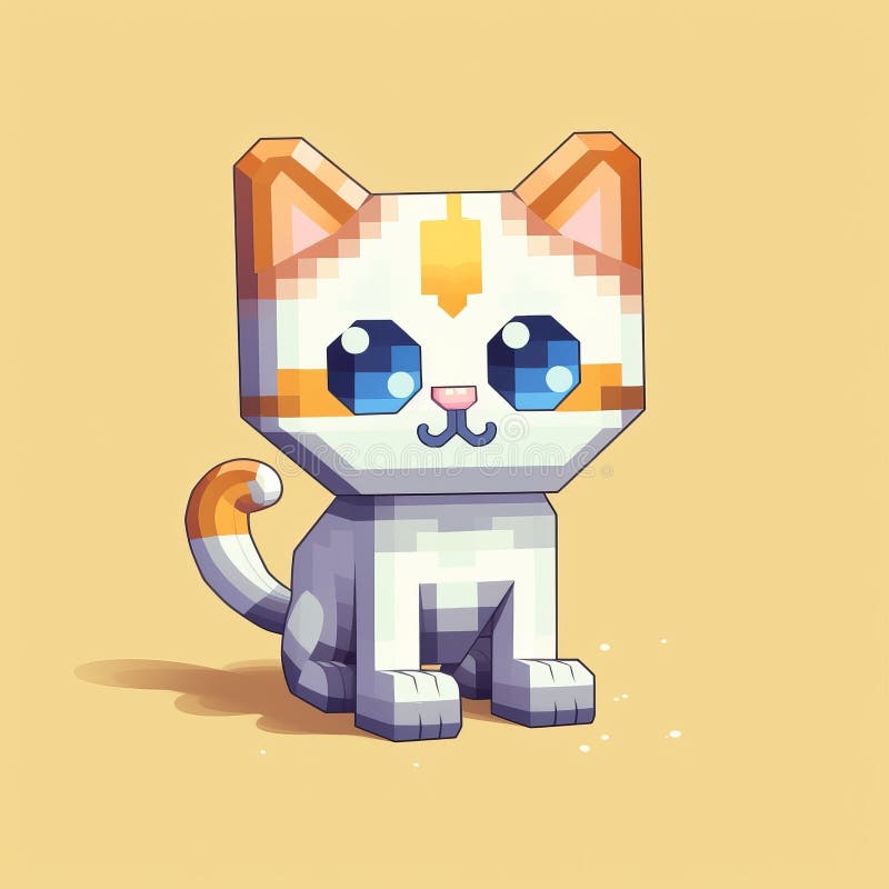 Pixel Kitten Stock Illustrations – 771 Pixel Kitten Stock Illustrations,  Vectors & Clipart - Dreamstime