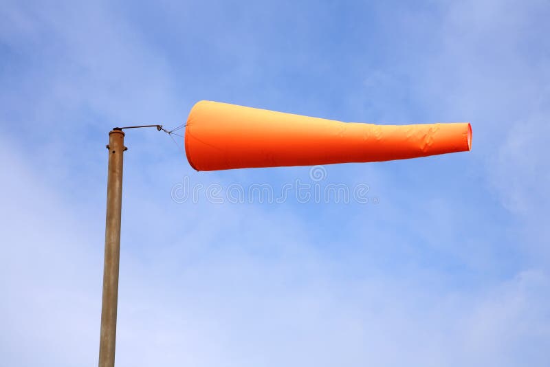 An Orange Windsock. Stock Images Image 2748504