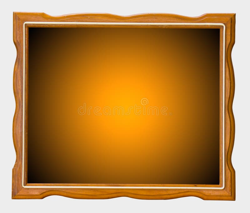 Orange wood picture frame stock image. Image of card 24793923