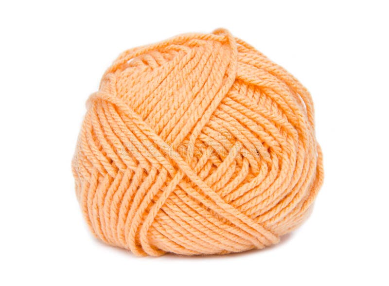 Orange yarn. stock image. Image of fluffy, fiber, color 43956341