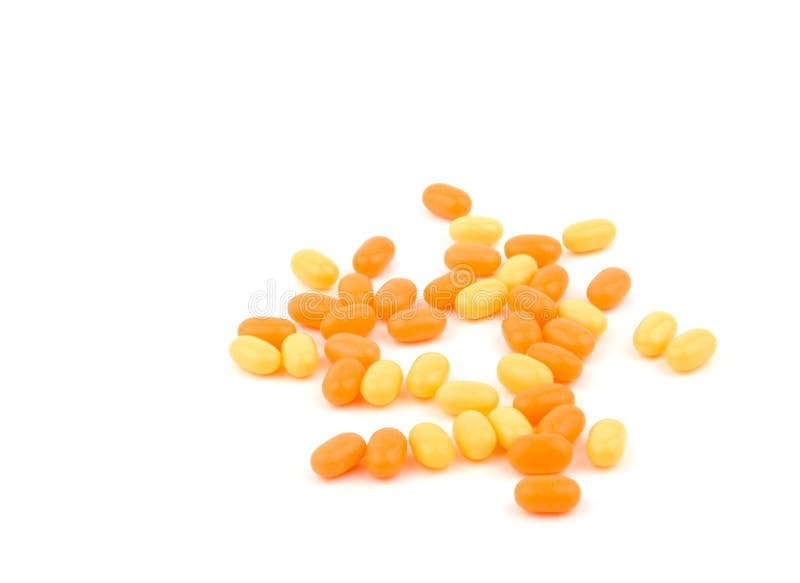 Orange and yellow candies stock photo. Image of orange 15896214